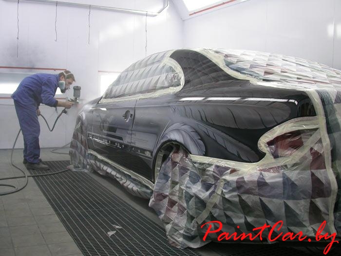 покраска автомобиля в камере 1